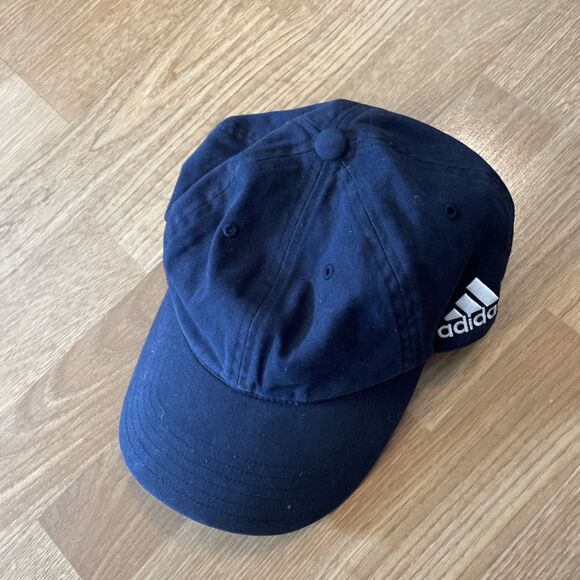 Adidas Golf Cap Mens OSFA Blue Adjustable Hat 100% Cotton - Picture 2 of 10